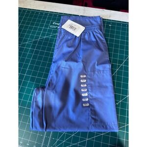Cherokee Workwear Ceil Blue Scrub Pants Petite Small 4200P Elastic Waist Cargo